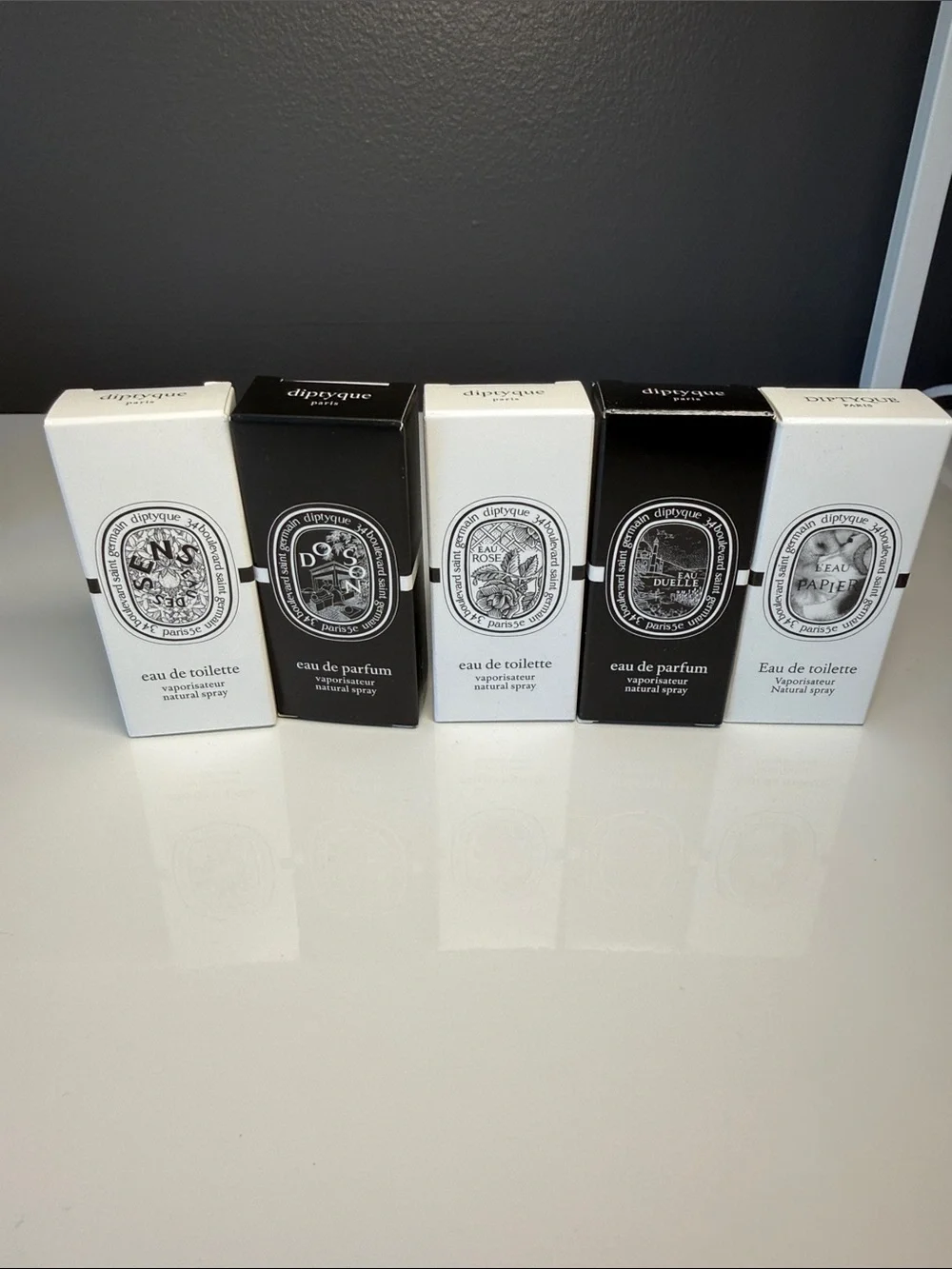 diptyque Mini Fragrance Set of five Samples, new